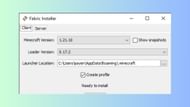 Use the launcher to download and install Minecraft Fabric 1.21.10 (Image via Sportskeeda Gaming || Mojang Studios/Fabric)